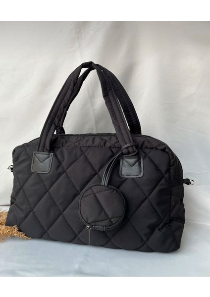 Siyah Renk Büyük Boy Paraşüt Kumaş Cüzdanlı Çapraz Askılı Çanta fiyatları