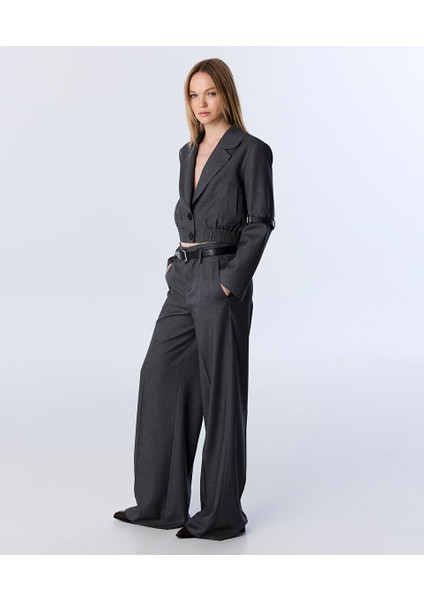 Kemerli Wıde Leg Fit Pantolon TW6250003171036 fiyatları