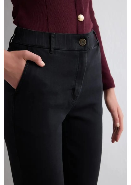 Denim Mom Pantolon - Siyah modelleri