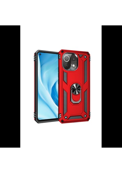 Xiaomi Mi 11 Lite Kılıf Sofya Yüzüklü Silikon Kapak