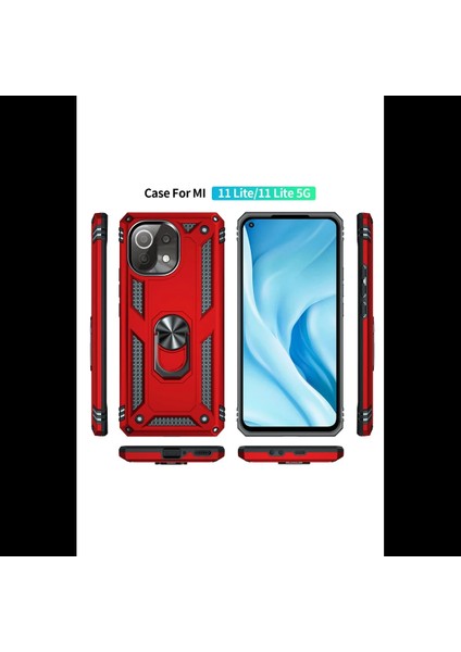 Xiaomi Mi 11 Lite Kılıf Sofya Yüzüklü Silikon Kapak modelleri