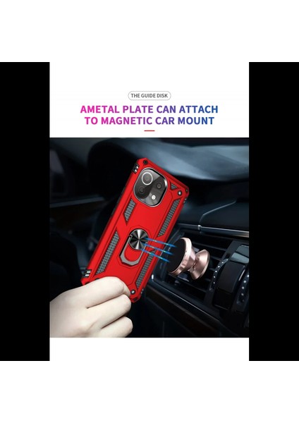 Xiaomi Mi 11 Lite Kılıf Sofya Yüzüklü Silikon Kapak