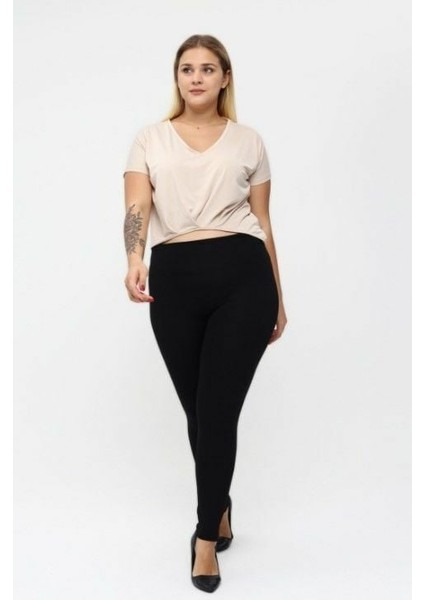 Battal Beden Şardonlu Çelikli Yüksek Bel Bayan Tayt fiyatları
