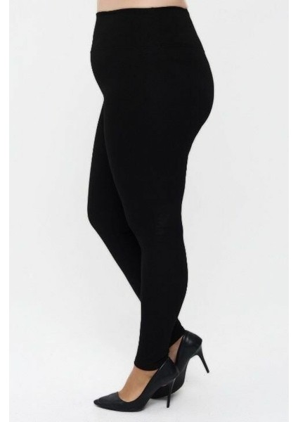 Battal Beden Şardonlu Çelikli Yüksek Bel Bayan Tayt fırsatları