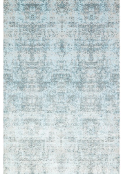 Mavi Soyut Modern Etnik Desenli Halı | Makinada Yıkanabilir | Hav Toz Vermez | Leke Tutmayaz | Kaymaz Taban | Dijital Makine Baskı | Salon Yolluk Mutfak Halısı