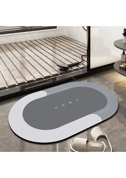 Şık Tasarım Sihirli Su Emici Banyo Lavabo Tuvalet Paspası Kaymaz Tabanlı