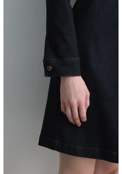 Tencel Denim Elbise - Lacivert fırsatları