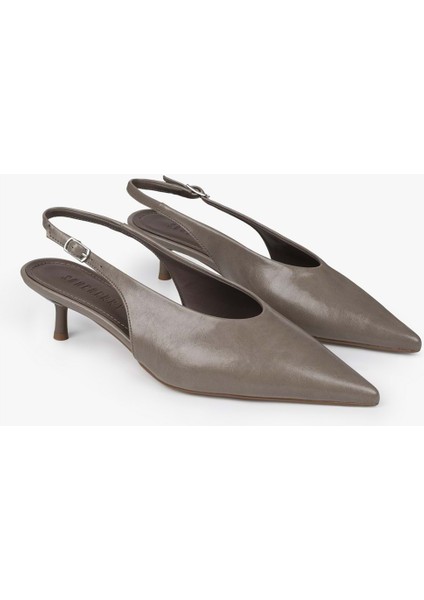 Kadın Luna Vizon Cilt Stiletto