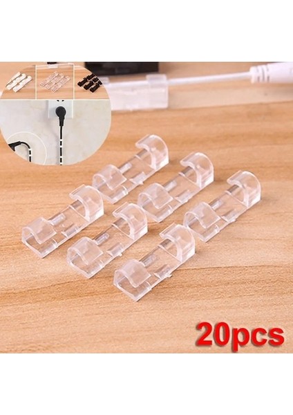 Kablo Sabitleyici, Tutucu ve Düzenleyici Klips 20 Adet