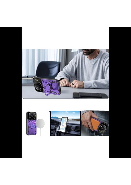 Xiaomi Redmi Note 14 Pro 4g Kılıf Joy Lens Standlı Kapak modelleri