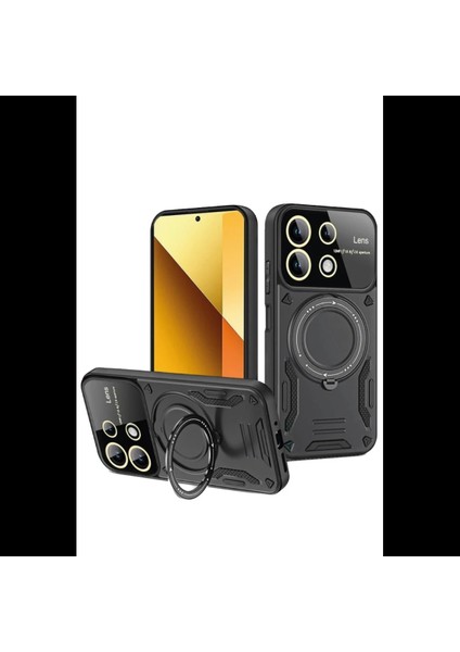Xiaomi Redmi Note 13 4g Kılıf Joy Lens Standlı Kapak