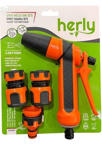 HL2202 Sulama Sprey Tabanca Seti 3 Fonksiyonlu
