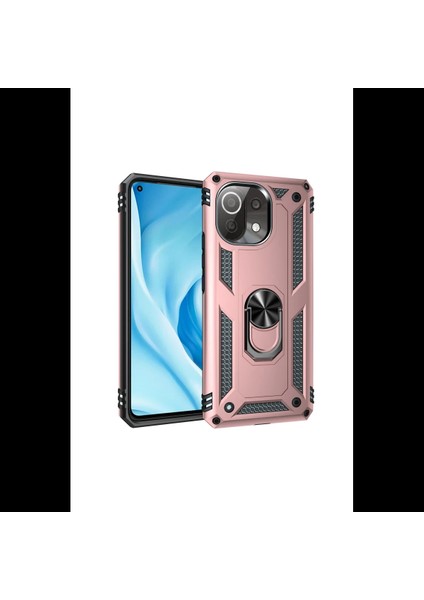 Xiaomi Mi 11 Lite Kılıf Sofya Yüzüklü Silikon Kapak