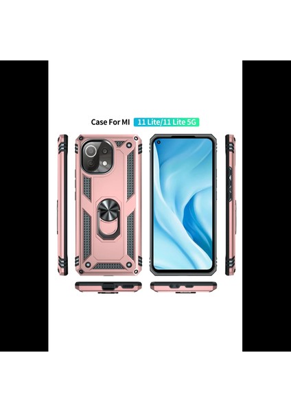 Xiaomi Mi 11 Lite Kılıf Sofya Yüzüklü Silikon Kapak modelleri