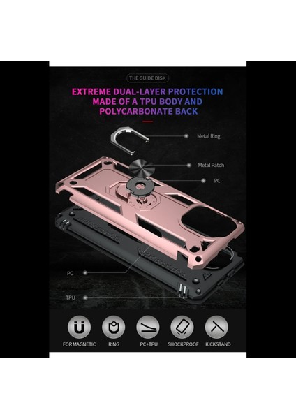 Xiaomi Mi 11 Lite Kılıf Sofya Yüzüklü Silikon Kapak