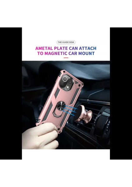 Xiaomi Mi 11 Lite Kılıf Sofya Yüzüklü Silikon Kapak