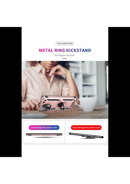 Xiaomi Mi 11 Lite Kılıf Sofya Yüzüklü Silikon Kapak