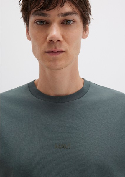 Mavi Logo Yeşil Basic Tişört 0613093-71598