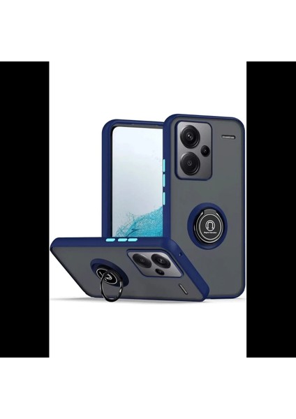 Xiaomi Redmi Note 13 Pro Plus Kılıf Montreal Yüzüklü Silikon Kapak