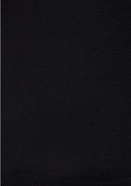 Bisiklet Yaka Siyah Kazak 1710510-900