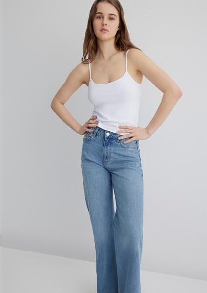 İnce Askılı Beyaz Basic Atlet 1612378-620