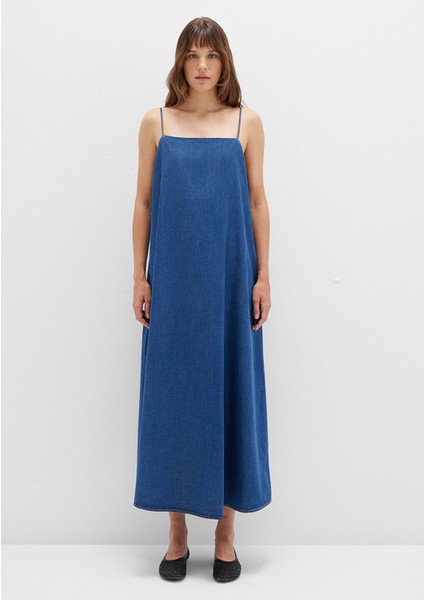 Askılı Mavi Elbise 1310727-85481