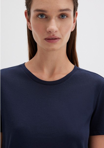 Lacivert Basic Tişört 1613406-86623