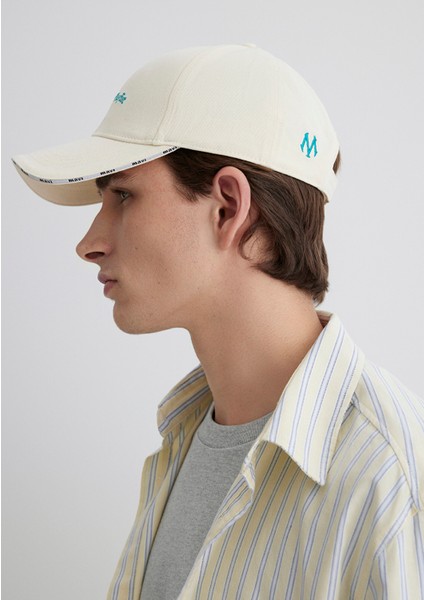 Change Playlist Nakışlı Bej Şapka 0910825-70069