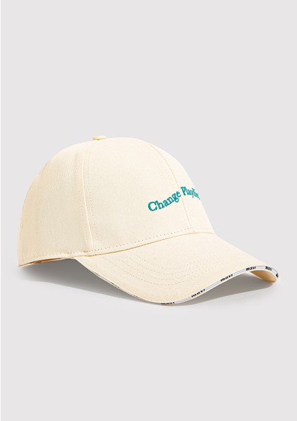 Change Playlist Nakışlı Bej Şapka 0910825-70069
