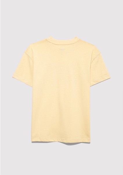 Mavi Logo Baskılı Sarı Tişört 7610386-70024