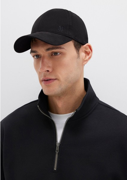 Mühür Logo Nakışlı Siyah Şapka 0911882-900