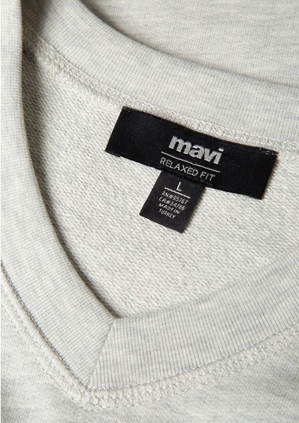 MV Baskılı Gri Tişört 0612846-82498