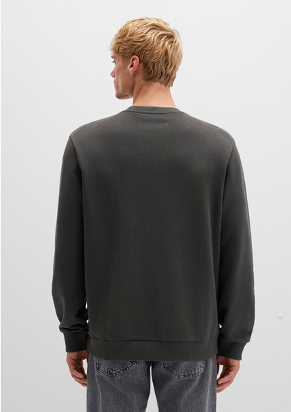 Bisiklet Yaka Antrasit Sweatshirt 0S10421-70090