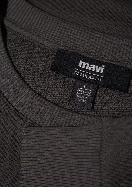 Bisiklet Yaka Antrasit Sweatshirt 0S10421-70090