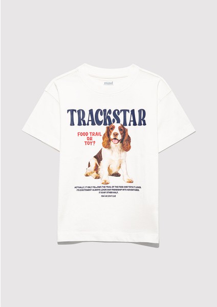 Baskılı Ekru Tişört 7610347-70057