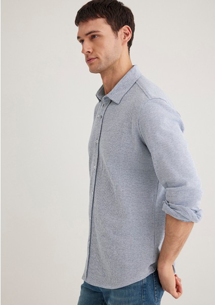 Mavi Dokulu Gömlek 0211524-70764