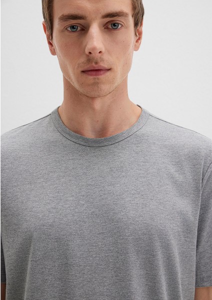Gri Basic Tişört 0612854-80018