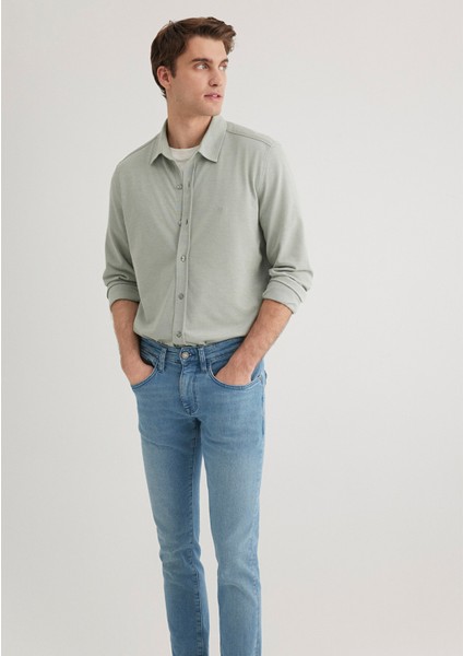 Yeşil Örme Gömlek 0210294-71476