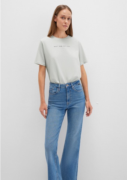 Mavi Baskılı Yeşil Tişört 1613147-70148