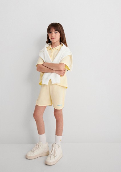 Venice 1991 Baskılı Sarı Şort 7410006-89143