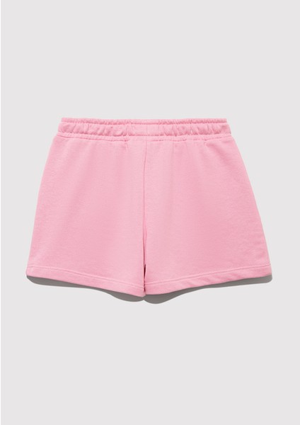 Mavi Logo Baskılı Pembe Şort 7410002-70972