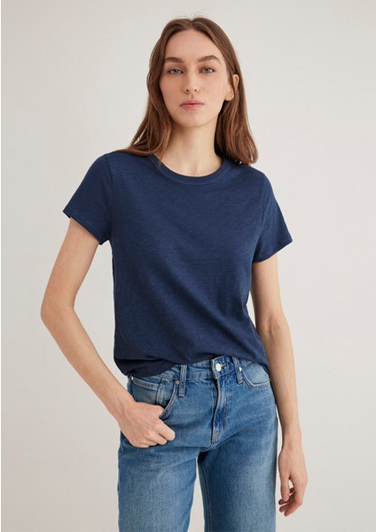 Lacivert Basic Tişört 1613075-70487