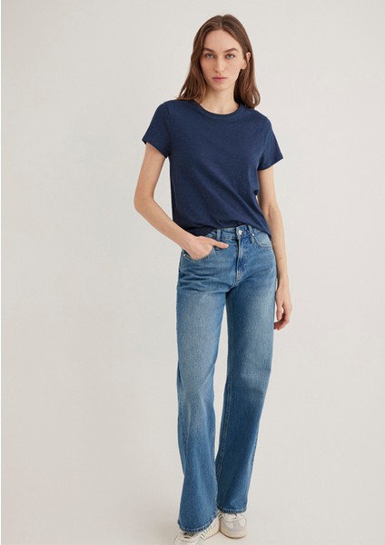 Lacivert Basic Tişört 1613075-70487