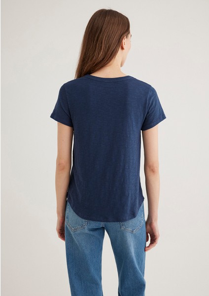 Lacivert Basic Tişört 1613075-70487