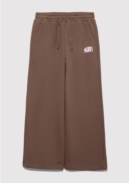 Mavi Logo Baskılı Kahverengi Eşofman Altı 7010038-87181