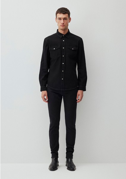 Ted Koyu Dumanlı Denim Jean Gömlek 0210909-87934