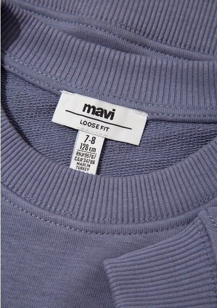 Mavi Jns Nakışlı Mor Sweatshirt 7S10146-88095