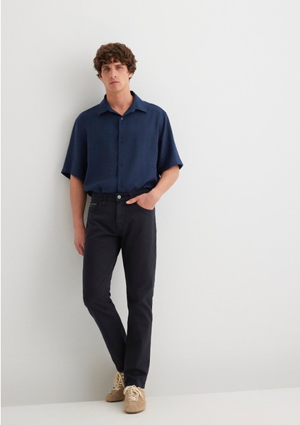 Jake Mavi Black Koyu Lacivert Gabardin Pantolon 0042288052