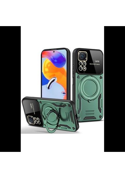 Xiaomi Redmi Note 11 Pro Kılıf Joy Lens Standlı Kapak