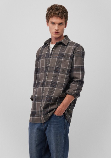 Kareli Gri Gömlek 0211331-89069